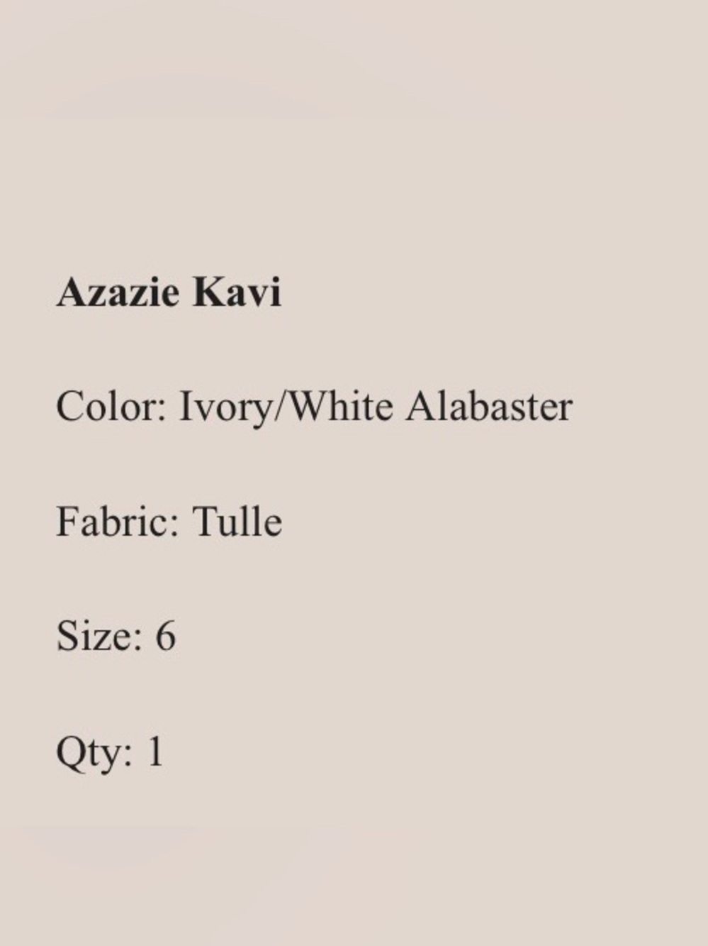 Azazie White Dress with Ivory Waistband for Girls - Picture 5 of 5